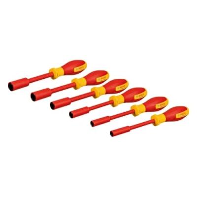 Imagen de Bosch Professional juego de llaves vaso VDE 6 piezas (7 14 mm, certificadas hasta 1000 V)