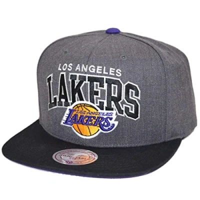 Imagen de Mitchell &amp; Ness Snapback L.A. Lakers G2 Team Arch Charcoal/Black, gris, Talla única
