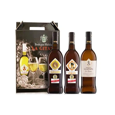 Imagen de Pack 3 Botellas 75 Cl. Manzanilla La Gitana en Rama + Oloroso Faraón Amontillado Napoleón Bodegas Hidalgo