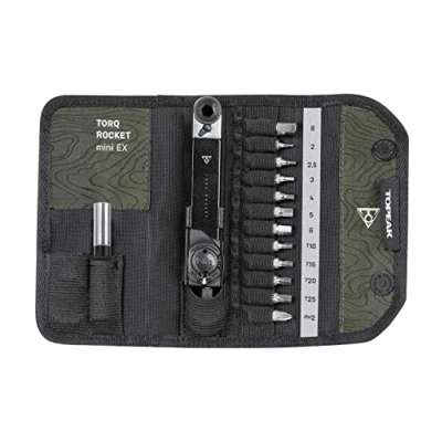 Imagen de Topeak Llaves dinamométricas Torq Rocket Mini Ex, Adultos Unisex, Negro, 14.5 x 7 3 cm