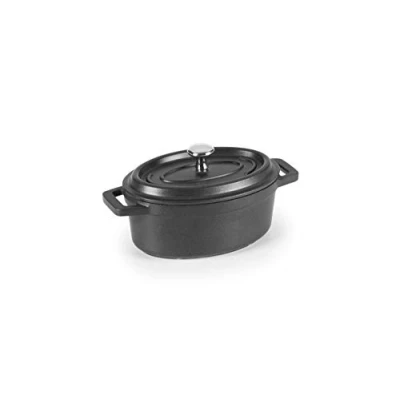 Imagen de Olla Cocotte Mini Oval Aluminio Fundido Lacor, 12x8.5 Cm