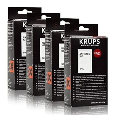 Imagen de Krups Anti cal Kit F054, Agente desincrustante Máquinas de café, Accesorios, 4 Piezas