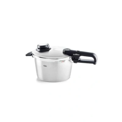 Imagen de Fissler Vitavit Premium Olla a presión de 4,5 L y 22 cm diámetro, acero inoxidable, 4 niveles cocción, incluye accesorio cocción al vapor, inducción