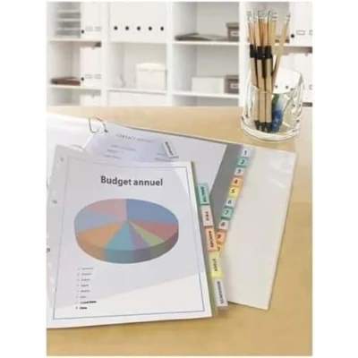 Imagen de AVERY 60400401 1 Conjunto de divisores polipropileno transparentes con Tabs personnalisables. A4 para láser y inyección tinta impresión