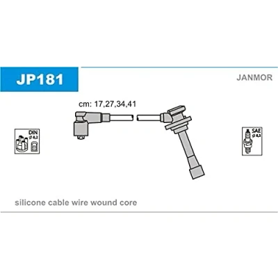 Imagen de JANMOR JP181 Juego de Cables Encendido KIA: Rio I Familiar, Berlina, CARENS 2