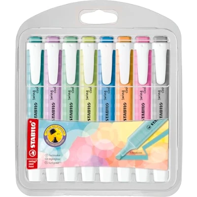 Imagen de Marcador STABILO swing cool Pastel Estuche con 8 colores