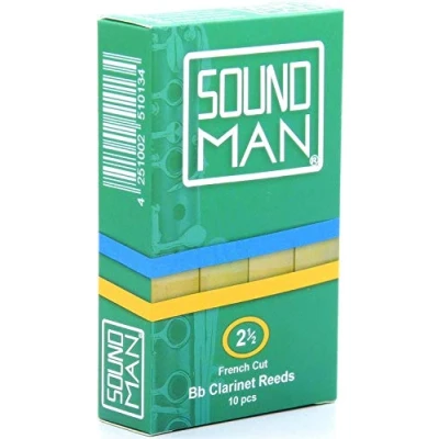Imagen de 10 Soundman® Cañas de Lengüeta para Clarinete Boehm (3,0)
