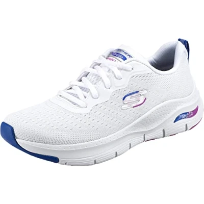 Imagen de Skechers Arch Fit Infinity Cool, Zapatillas Mujer, White Mesh/Multi Trim, 37 EU