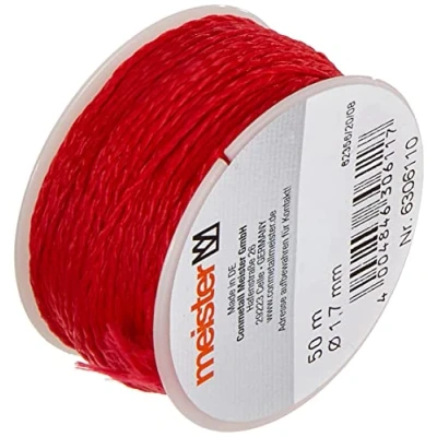Imagen de Meister cuerda 50 m x diámetro 1,7 mm, Rojo, PE, 6306110