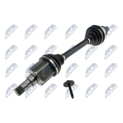 Imagen de NTY NPW FR 092 Árbol de transmisión Eje delantero, izquierda 595 FORD: MONDEO 4, S Max Mk1, 4 Stufenheck
