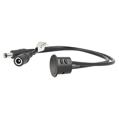 Imagen de LEDLUX CL2292 Interruptor LED Dimmer Touch empotrable color negro 12 V 24 4 A con cable DC Jack 5,5 x 2,1 mm
