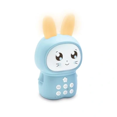 Imagen de MOOOV 477511 luz nocturna infantil quitamiedos conejito, lámpara sin cable para bebes, quitamiedos, 16 sonidos, 3 timers, personalizada