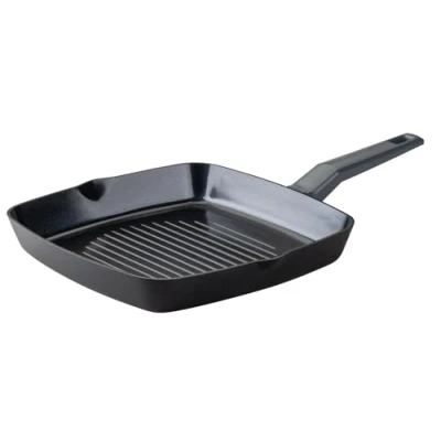 Imagen de Fackelmann Statement Sartén Grill 28cm, de Aluminio Reciclado con Revestimiento Cerámico, Antiadherente, Estructura Estriada, Resistente al Calor, Apta para Todos los Tipos Cocina