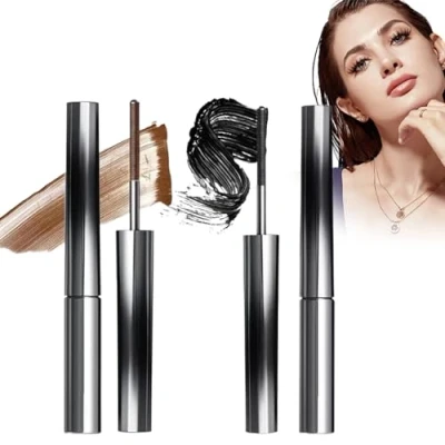 Imagen de Arlio Iron Wand Mascara, Vivavogue Lash, 3D Curling Eyelash Non Smudging Mascara Elevate Your Masca (mix)