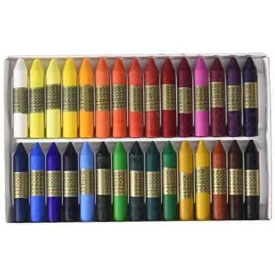 Imagen de Manley Ceras 30 Unidades de Colores Profesionales Estuche Blandas Trazo Suave Pueden Mezclarse los Surtidos