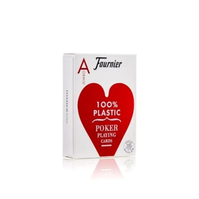 Imagen de Fournier 1028934 No 2500 Naipes Profesionales de Plástico Para Póquer, Calidad Casino, Colores Surtidos