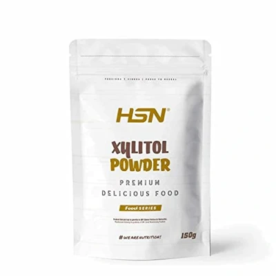 Imagen de Xilitol de HSN Sustituto del Azúcar Edulcorante en Polvo Sin Calorías Endulzante Ideal para Recetas Fitness No GMO, Vegano, Gluten, Lactosa 150 gr