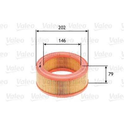 Imagen de VALEO 585642 Filtro de aire 79 202 Cartucho filtrante RENAULT: 4 Familiar, Furgón, 8