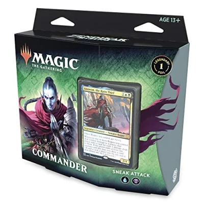 Imagen de Magic The Gathering Zendikar Rising Commander Deck Sneak Attack (Azul Negro)