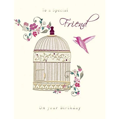 Imagen de Piccadilly Greetings Group Ltd Fantástica tarjeta de felicitación cumpleaños colorida para un gran amigo, beige, 20,3 x 15,2 cm