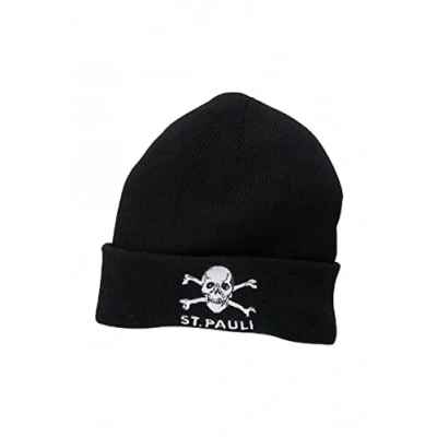Imagen de FC St. Pauli Gorro de invierno con calavera, Negro , Talla única