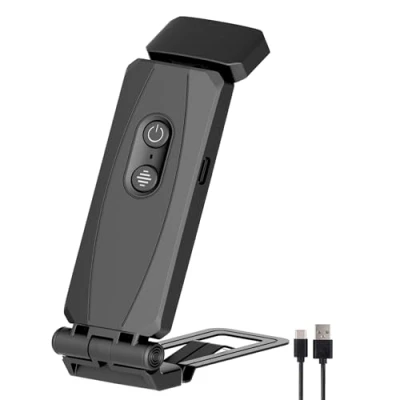 Imagen de JIEYUCHU Luz de Lectura, Lampara Lectura con Pinzas, LED Libros Cama USB Recargable, 3 Modos Color y 5 Niveles Brillo Regulables, Regalo para los Amantes del Libro (Negro)