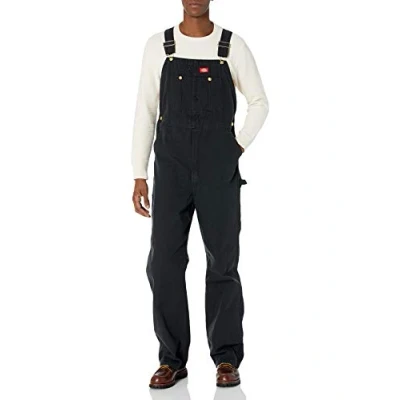 Imagen de Dickies Babero en General Overoles, Negro (Rinsed Black), 42W x 32L para Hombre