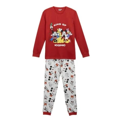 Imagen de CERDÁ LIFE&#039;S LITTLE MOMENTS Pijama Largo Single Jersey Mickey Diseño Exclusivo, Cómodo y Suave Mouse Conjunto de Dormir Ideal para Fanáticos