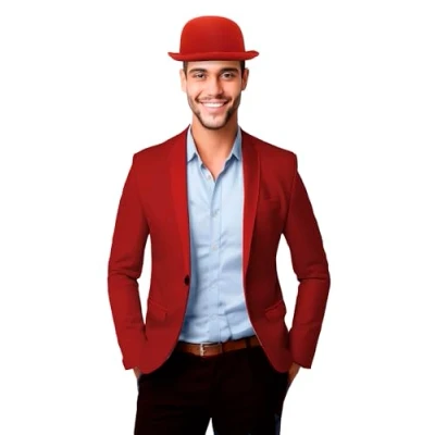 Imagen de FIESTAS GUIRCA Bombín de Lujo Colores Brillantes Talla única para Todos