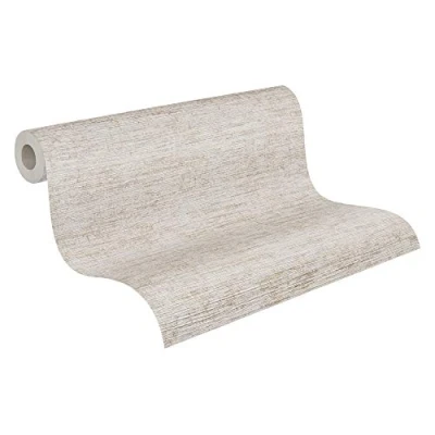 Imagen de Papel pintado Liso Mio Tokio Metropolitan Stories 2 A.S. Création tejido no 10.05 m x 0.53 Beige Gris Metálico Fabricado en Alemania 378572 37857
