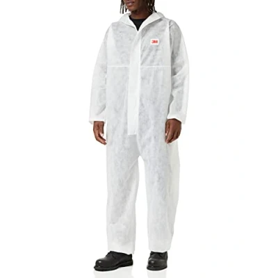 Imagen de 3M 4500 Ropa de Protección Tipo CE, I Cat, Polipropileno 45g / m2, Blanco, Talla XL