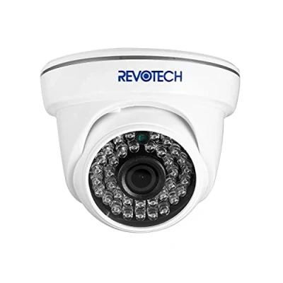 Imagen de Revotech Dome Interior Cámara IP de Seguridad, HD 3 MP Video CCTV ONVIF Visión Nocturna por Infrarrojos Lente 3,6 mm P2P H.265 (I3012 Blanco)