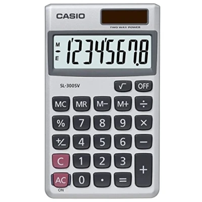 Imagen de Casio SL 300SVS Calculadora básica, color plateado