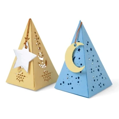 Imagen de Sizzix Thinlits 665184 Juego de Troqueles (7 Unidades), diseño Lisa Jones, Plástico Papel, Caja Celestial, Talla única