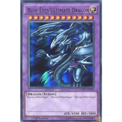 Imagen de YuGiOh : LDK2 ENK40 Limited Ed Blue Eyes Ultimate Dragon Ultra Rare Card ( Yu Gi Oh! Single ) by Deckboosters