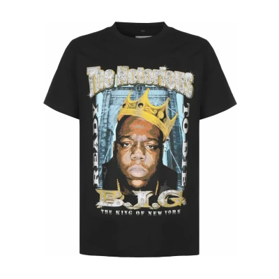Imagen de Upscale by Mister Tee Biggie Crown Camiseta estampada, Hombre, Talla: Small, Black