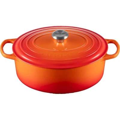 Imagen de Le Creuset Casserole Oval Signature Volcanic ø 29 cm / 4.7 Liter