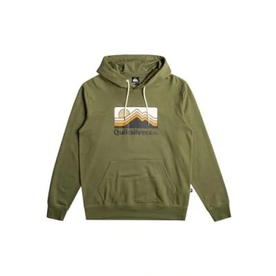 Imagen de Quiksilver QS Gradient Mountains Hoodie Suéter, Four Leaf Clover, Estándar para Hombre