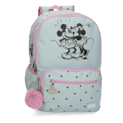 Imagen de Disney Joumma Kisses M&amp;M Mochila Escolar Adaptable a Carro Azul 32x44x17 cms Poliéster 24,68L