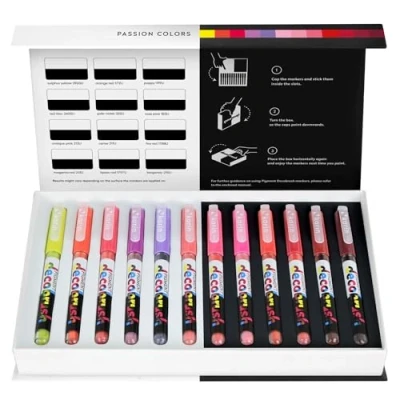 Imagen de KARIN Pigment Decobrush KAR29C6 Rotulador de pincel para manualidades, color pasión, talla única