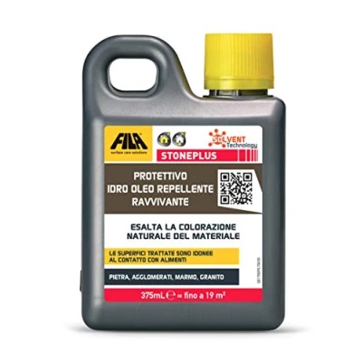 Imagen de FILA Surface Care Solutions Stoneplus Protector para piedra impregnante de acción antimanchas, 375 ml