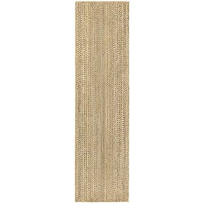 Imagen de HAMID Alfombra de Yute Granada 100% Fibra Natural, Suave, Tejida a Mano, Salón, Comedor, Dormitorio, Pasillos, Entrada, Color Natural (300x80cm)