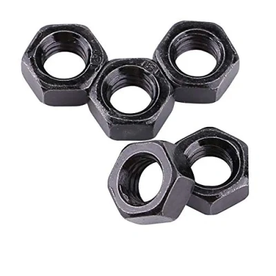 Imagen de Fydun Tuerca hexagonal Din934 M2 M5 negro Zinc plateado acero al carbono rosca métrica tuercas (M5)