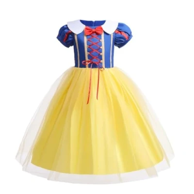 Imagen de Lito Angels disfraz de princesa blanca como la nieve, para bebé, Halloween, cumpleaños, fiesta, carnaval, talla 9 12 meses, estilo A