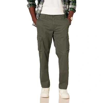 Imagen de Amazon Essentials Pantalón corto cargo, elástico y de corte clásico (disponible en tallas grandes largos especiales) Hombre, Verde Oliva, 40W / 30L