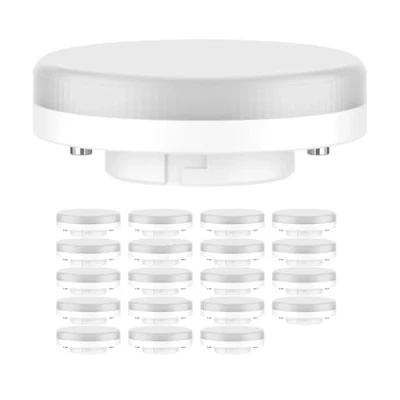 Imagen de ledscom.de 20 bombillas LED GX53, blanco cálido (2700 K), 6,2 W, 509 lm, 97, mate