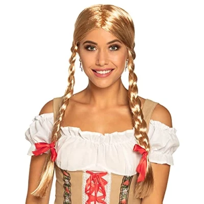 Imagen de Boland 72048 Heidi peluca rubia con trenzas
