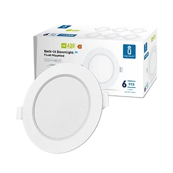 Imagen de Aigostar Downlight led empotrable Redondo 6W equivalente 49W, 6500K Luz blanca fria, Blanco,foco LED,Ojos de buey led, Ф95 100mm, 6 pack