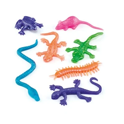 Imagen de Baker Ross Animales Elásticos Pequeños (Paquete de 8) Regalos infantiles para bolsas cotillón, ET459