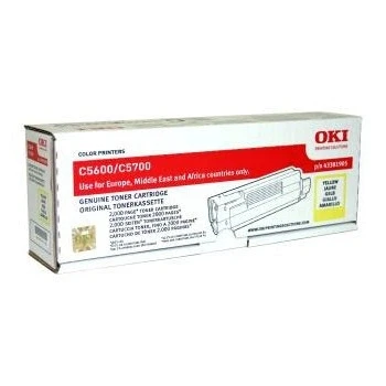 Imagen de Tóner Amarillo Oki C5600/5600dn/n/5700/5700dn/n (2000 Pag) 43381905